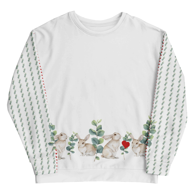 EXCLUSIVER DESIGNER PULLOVER IM NATURMÄDEL® TIERLIEBE AQUARELL DESIGN. EIN LIEBLINGSSTÜCK FÜR ALLE TIERLIEBHABERINNEN.