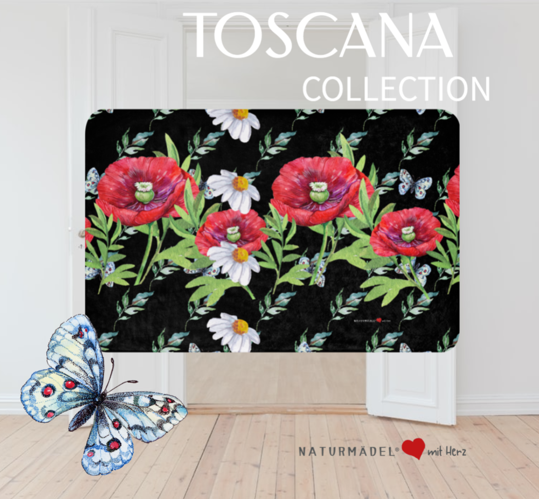 BESTSELLER MAI - EXCLUSIVE SHERPA DECKE, MIT EINZIGARTIGEM NATURMÄDEL® TOSCANA DESIGN LIEBEVOLL BEDRUCKT. KUSCHELFAKTOR GARANTIERT. www.naturmaedel.shop -