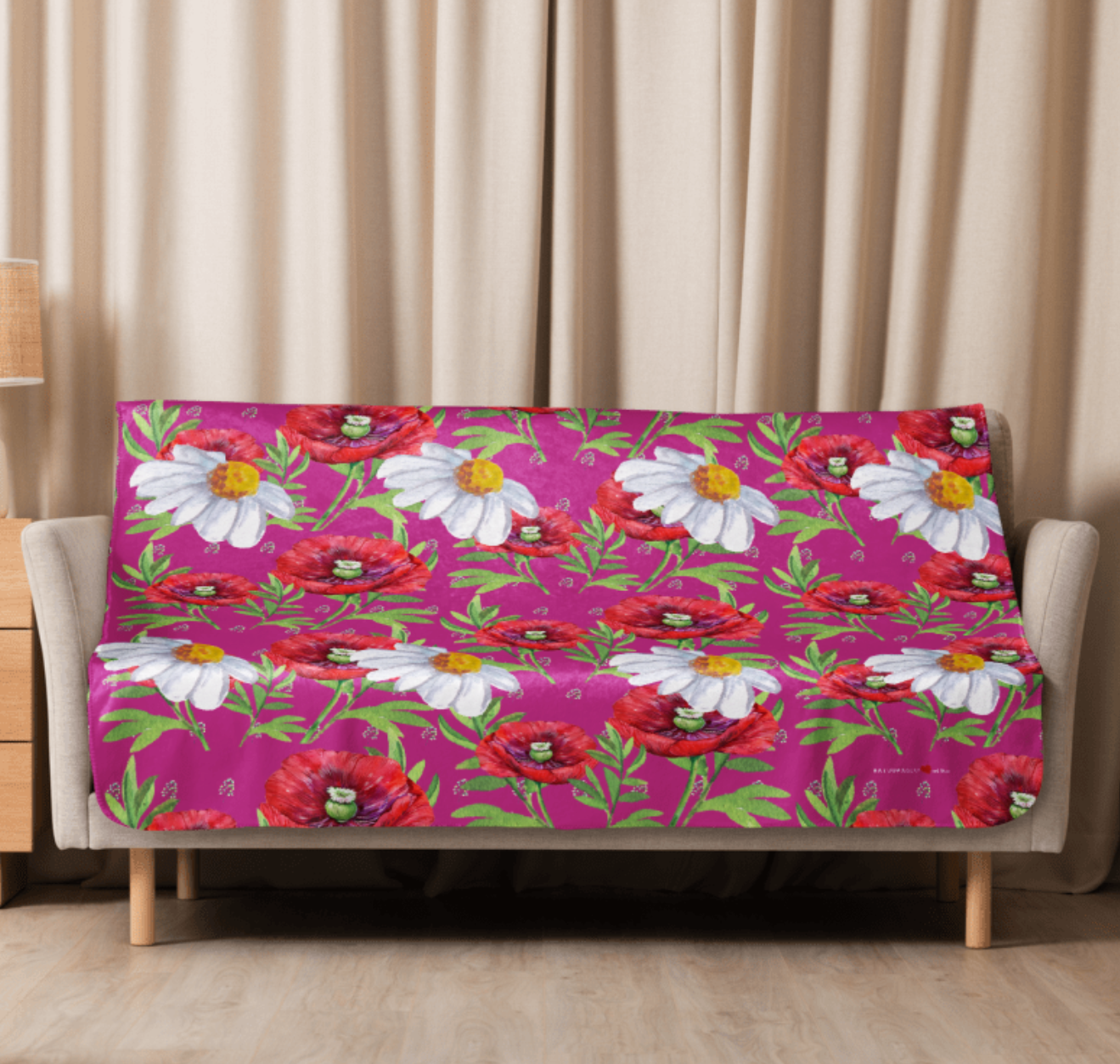 BESTSELLER MAI - EXCLUSIVE SHERPA DECKE, MIT EINZIGARTIGEM NATURMÄDEL® TOSCANA DESIGN LIEBEVOLL BEDRUCKT. KUSCHELFAKTOR GARANTIERT. www.naturmaedel.shop .