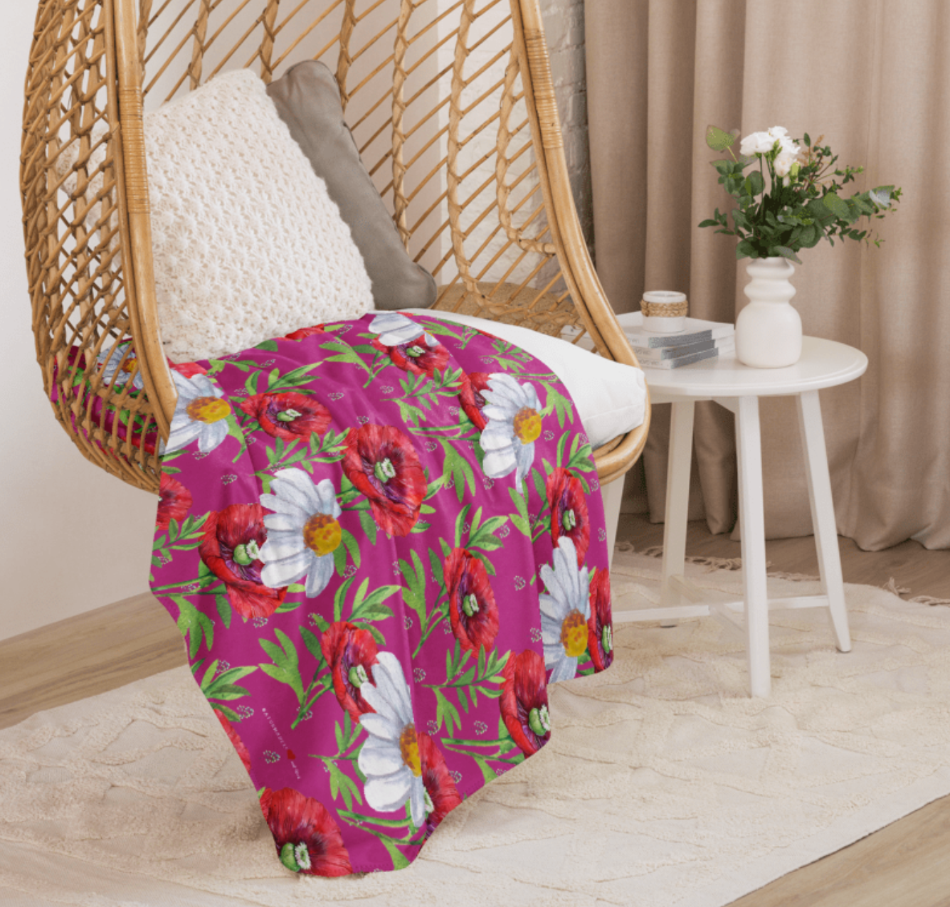 BESTSELLER MAI - EXCLUSIVE SHERPA DECKE, MIT EINZIGARTIGEM NATURMÄDEL® TOSCANA DESIGN LIEBEVOLL BEDRUCKT. KUSCHELFAKTOR GARANTIERT. www.naturmaedel.shop .