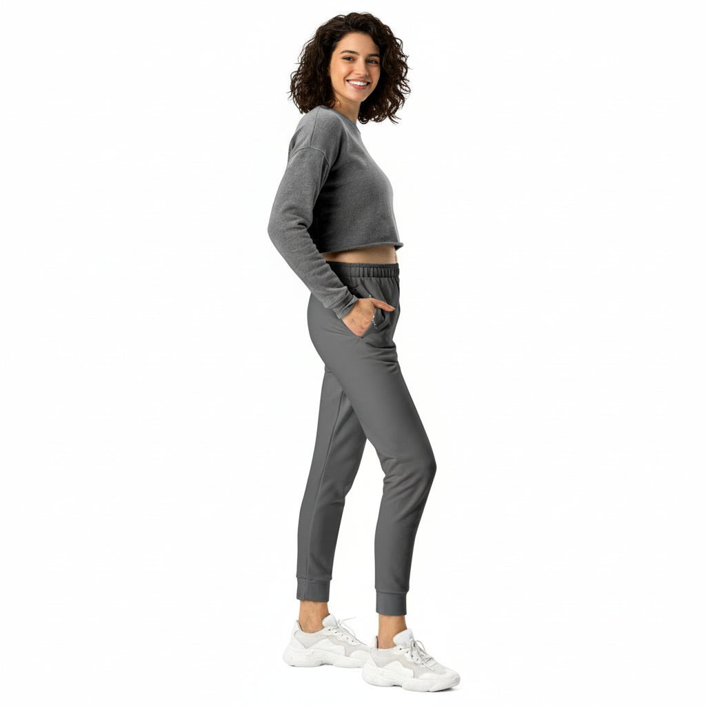 NATURMAEDEL® CLASSIC BASIC - EXCLUSIVE HIGHTECH DAMEN JOGGINGHOSE IM LOUNGEWEAR LOOK. ATMUNGSAKTIV, ELASTISCH, FIGURBETONT. FARBE GRAU. 1.3 - DESIGN VERENA by VerJa.ME® - www.naturmaedel.shop -