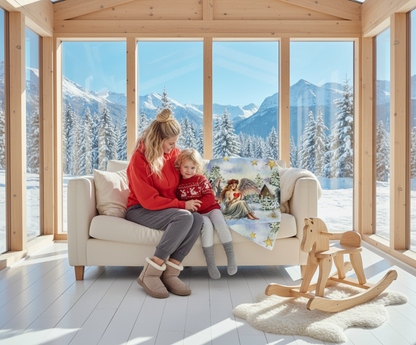 NATURMAEDEL_-WEIHNACHTSZAUBER-KUSCHELDECKE-TAGESDECKE-SCHUTZENGEL MIT HERZ-SILBERSTERNE-VORLAGEMOG4_-WALDSCHNEEHUTETEN- WEIHNACHTSGESCHENKE - www.naturmaedel.shop_ 