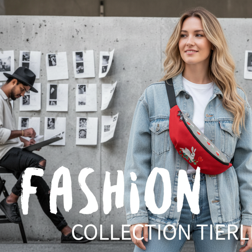 NATURMAEDEL® - WUNDERSCHOENE GUERTELTASCHE MIT LIEBEVOLL GESTALTETEM NATURMAEDEL® TIERLIEBE AQUARELL DESIGN by VERENA U. JANINA VerJa.ME® -4 -  www.naturmaedel.shop -