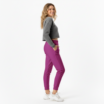 NATURMAEDEL CLASSIC BASIC - EXCLUSIVE HIGHTECH DAMEN JOGGINGHOSE IM LOUNGEWEAR LOOK. ATMUNGSAKTIV, ELASTISCH, FIGURBETONT. FARBE WEISS - RECHTE SEITE - EXCLUSIV NATURMAEDEL® LOGO DRUCK  - DESIGN VERENA U. JANINA by VerJa.ME  - FREIZEIT LOUNGEWEAR  1.3  - www.naturmaedel.shop -   