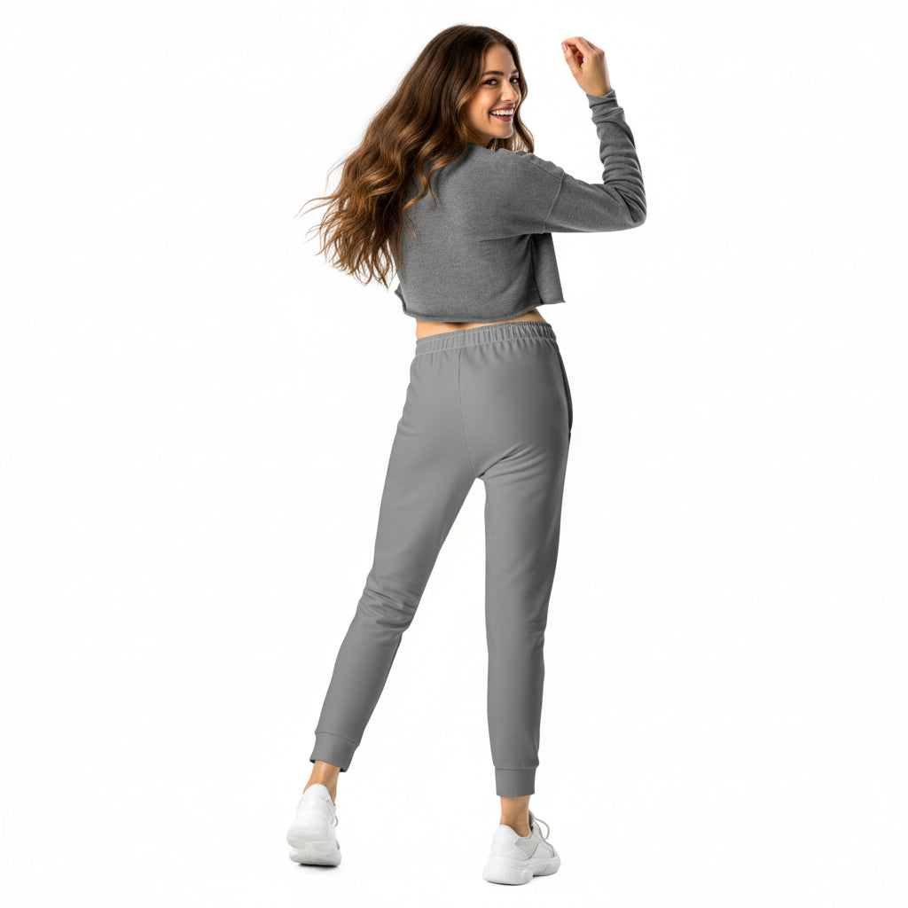 NATURMAEDEL® CLASSIC BASIC - EXCLUSIVE HIGHTECH DAMEN JOGGINGHOSE IM LOUNGEWEAR LOOK. ATMUNGSAKTIV, ELASTISCH, FIGURBETONT. WUNDERSCHÖNE SPORT- U. FREIZEITMODE FÜR ALLE GELEGENHEITEN. FARBE ELEGANTES NOBEL GRAU - GRAFIK DESIGN VERENA U. JANINA by VerJa.ME®  FARBE NOBEL GRAU - 1.2 - www.naturmaedel.shop - 