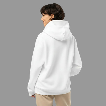 NATURMAEDEL® CLASSIC BASIC - UNISEX OVERSIZED HEAVXWEIGHT HOODIE - FARBE WEISS - PREMIUM LOUNGEWEAR - BAUMWOLLE - ATMUNGSAKTIV - NATURMAEDEL® EXCLUSIV LOGO RECHTER AERMEL - GOLDDRUCK - DESIGNED VERENA U. JANINA by VerJa.ME® - 1.4- www.naturmaedel.shop - 
