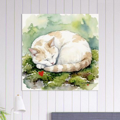 NATURMAEDEL® CREATIV DESIGN "KATER CARLO" - AQUARELL KUNST-POSTER - Museumsqualitaet 250g Premiumpapier - GLUECKSGEFÜHLE PUR - Wandbild Buero Arbeitszimmer -  Design Verena u. Janina Boehler by VerJa.ME® - 1.12 - www.naturmaedel.shop - 