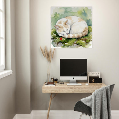 NATURMAEDEL® CREATIV DESIGN "KATER CARLO" - AQUARELL KUNST-POSTER - Museumsqualitaet 250g Premiumpapier - GLUECKSGEFÜHLE PUR - Wandbild Buero Arbeitszimmer -  Design Verena u. Janina Boehler by VerJa.ME® - 1.13 - www.naturmaedel.shop - 