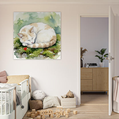 NATURMAEDEL® CREATIV DESIGN "KATER CARLO" - AQUARELL KUNST-POSTER - Museumsqualitaet 250g Premiumpapier - Wunderschoene Farben und Design -GLÜCKSGEFÜHLE PUR - Wandbild für Kinder-, u. Jugendzimmer -  Design Verena u. Janina Boehler by VerJa.ME® - 1.2 - www.naturmaedel.shop - 