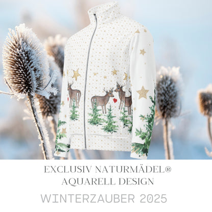 NATURMAEDEL_DESIGN_TIERLIEBE._-_WINTERZAUBER_2024_FUNKTIONELLE_ELASTISCHE_DAMEN_DESIGNER_FREIZEITJACKE_IM_EXCLUSIVEN_NATURM_DEL_AQUARELL_DRUCK._DESIGN_HANDMADE_by_VerJa.ME_-_AQUARELL_HIRSCHE_-_CREATOR_V.BOEHLER_3-_www.naturmaedel.shop
