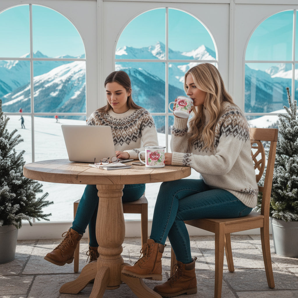 NATURMAEDEL_LIMITED_EDITION_WORK_WITH_LOVE_EMAILLE_BECHER_- ROSEN AQUARELL CREATIV DESIGN  - LEFT _www.naturmaedel.shop  