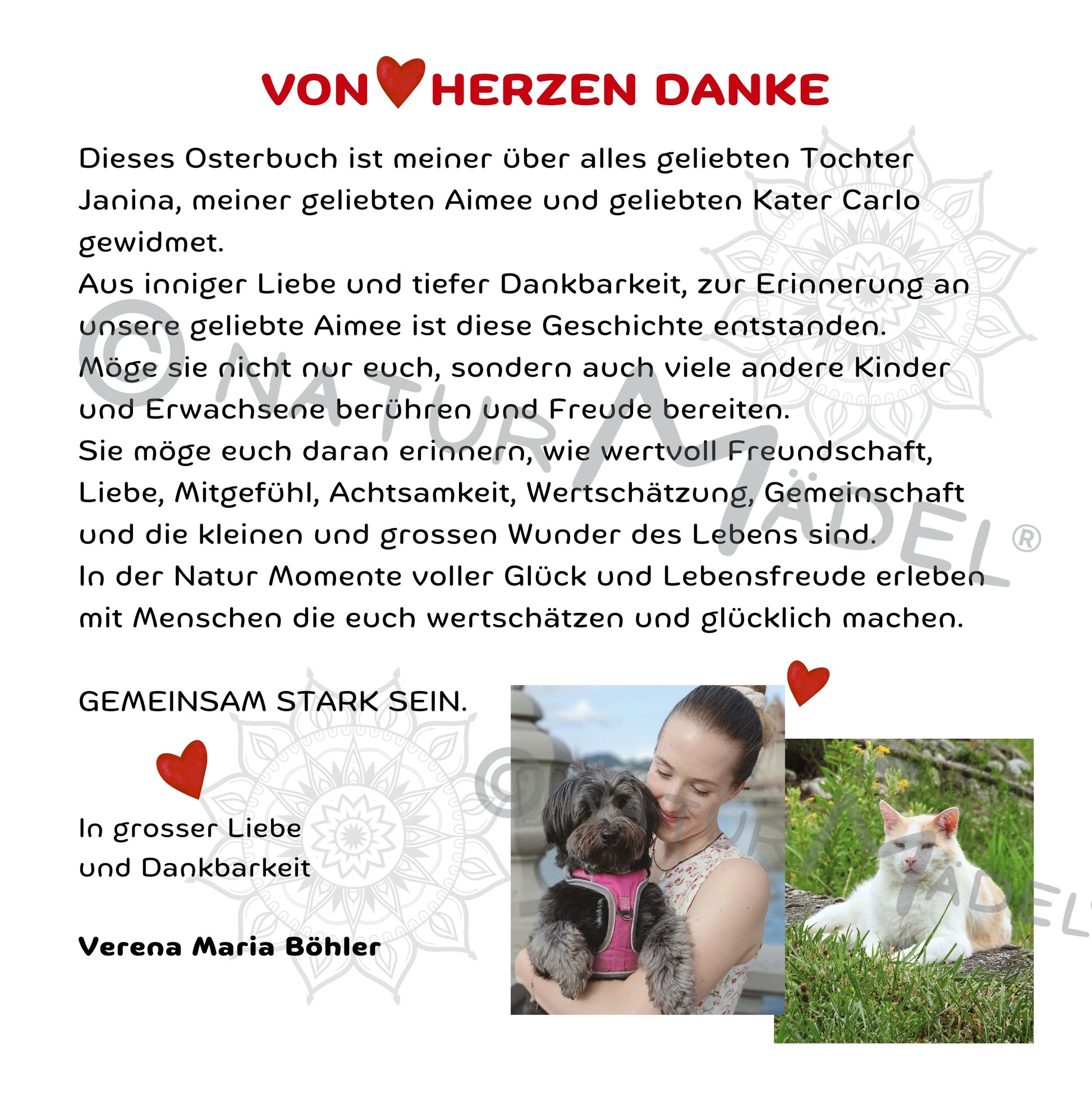 NATURMAEDEL® GANZ BESONDERES FRUEHLINGS-, OSTER- BILDER- U. VORLESEBUCH AB 3 - 99 JAHREN. XXL 94 SEITEN EDEL PREMIUM SEIDENMATT BESCHICHTUNG, SOFTCOVER VERSION. 20x20 cm, 8x8“ Zoll . NATURMAEDEL HERZENSKINDER COLLECTION - DESIGN BY VERENA U. JANINA BOEHLER 1.13 - www.naturmaedel.shop -  