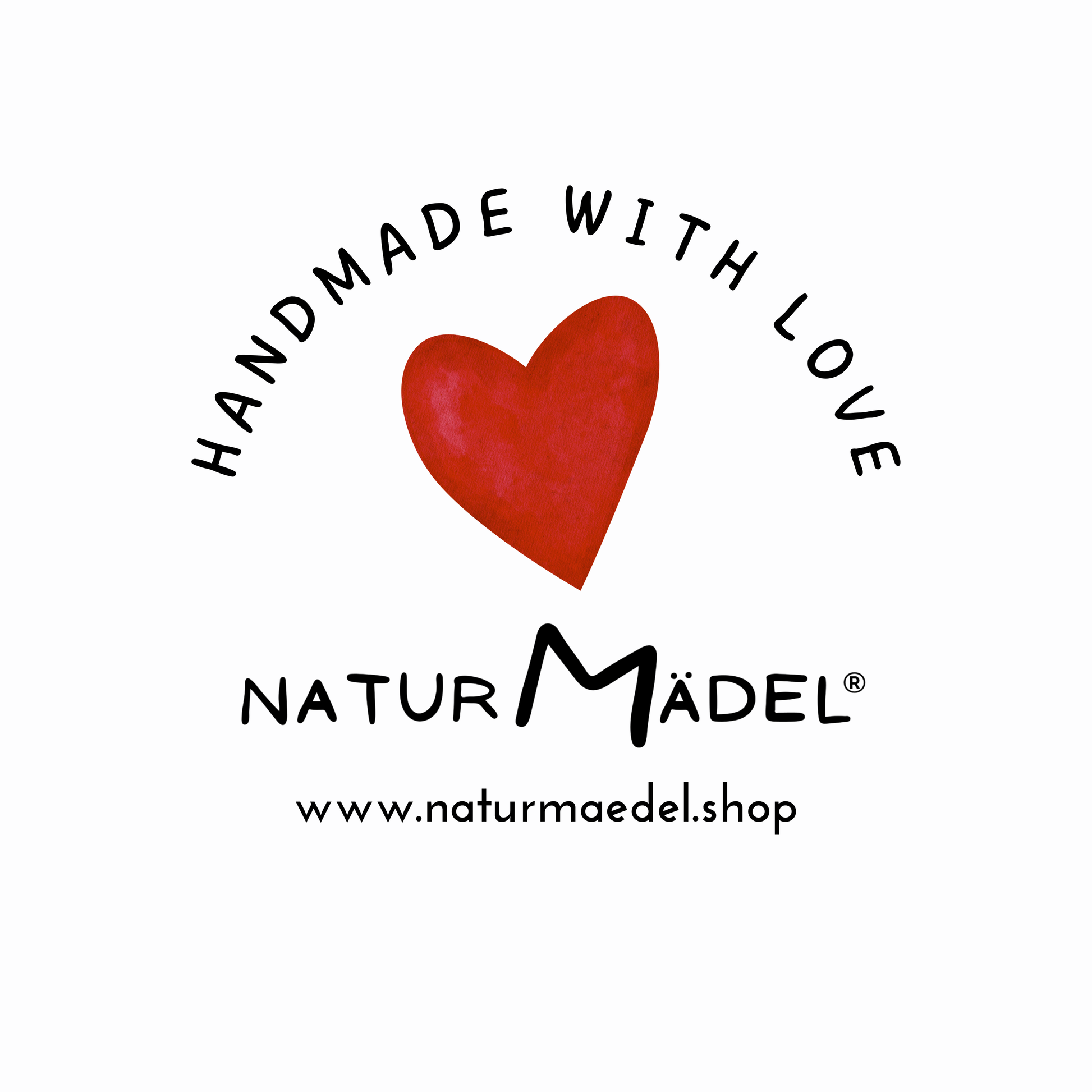 NATURMAEDEL® GESCHENK-GUTSCHEIN - HANDMADE WITH LOVE LOGO -  FUER MEHR LEBENSFREUDE UND WOHLBEFINDEN -  VON DER NATUR INSPIRIERT - MIT HERZ UND LIEBE FUER DICH KREIERT- 50 - 200 Euro - DESIGNED Verena u. Janina Boehler by VerJa.ME® - 1.3 - www.naturmaedel.shop - 