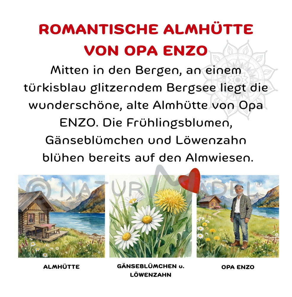 NATURMAEDEL® PREMIUM HARDCOVER FRUEHLINGS-, OSTER- BILDER- U. VORLESEBUCH AB 3 - 99 JAHREN.  94 SEITEN EDELE SEIDENMATT BESCHICHTUNG, HARDCOVER VERSION. 20x20 cm - 8x8“ ZOLL -  NATURMAEDEL HERZENSKINDER COLLECTION - DESIGN BY VERENA U. JANINA BOEHLER  - 1.21 - www.naturmaedel.shop  