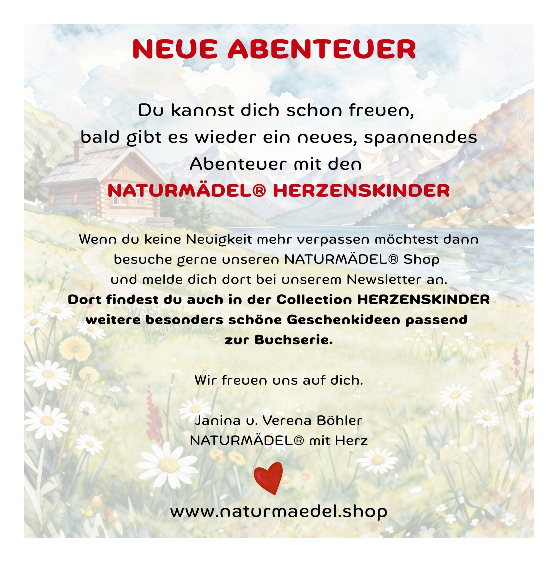 NATURMAEDEL® PREMIUM HARDCOVER FRUEHLINGS-, OSTER- BILDER- U. VORLESEBUCH AB 3 - 99 JAHREN.  94 SEITEN EDELE SEIDENMATT BESCHICHTUNG, HARDCOVER VERSION. 20x20 cm - 8x8“ ZOLL -  NATURMAEDEL HERZENSKINDER COLLECTION - DESIGN BY VERENA U. JANINA BOEHLER  - 1.31 -  www.naturmaedel.shop - 