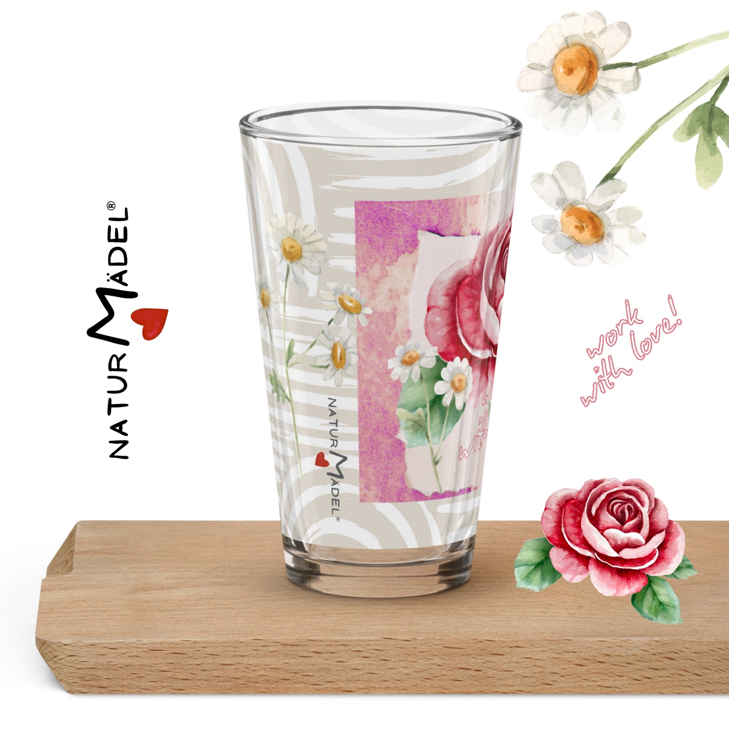 NATURMAEDEL® "WORK WITH LOVE". MOTIVATION PUR. GLUECKLICH UND MOTIVIERT ARBEITEN UND GENIESSEN. EIN WUNDERSCHOENER HANDGEMACHTER UND VON HAND DESIGNETER TRINKBECHER - DESIGNED  VERENA U. JANINA by VerJa.ME® - PREMIUM PANORAMA DRUCK - BUSINESS GARGNANO - 1.4 - www.naturmaedel.shop - 