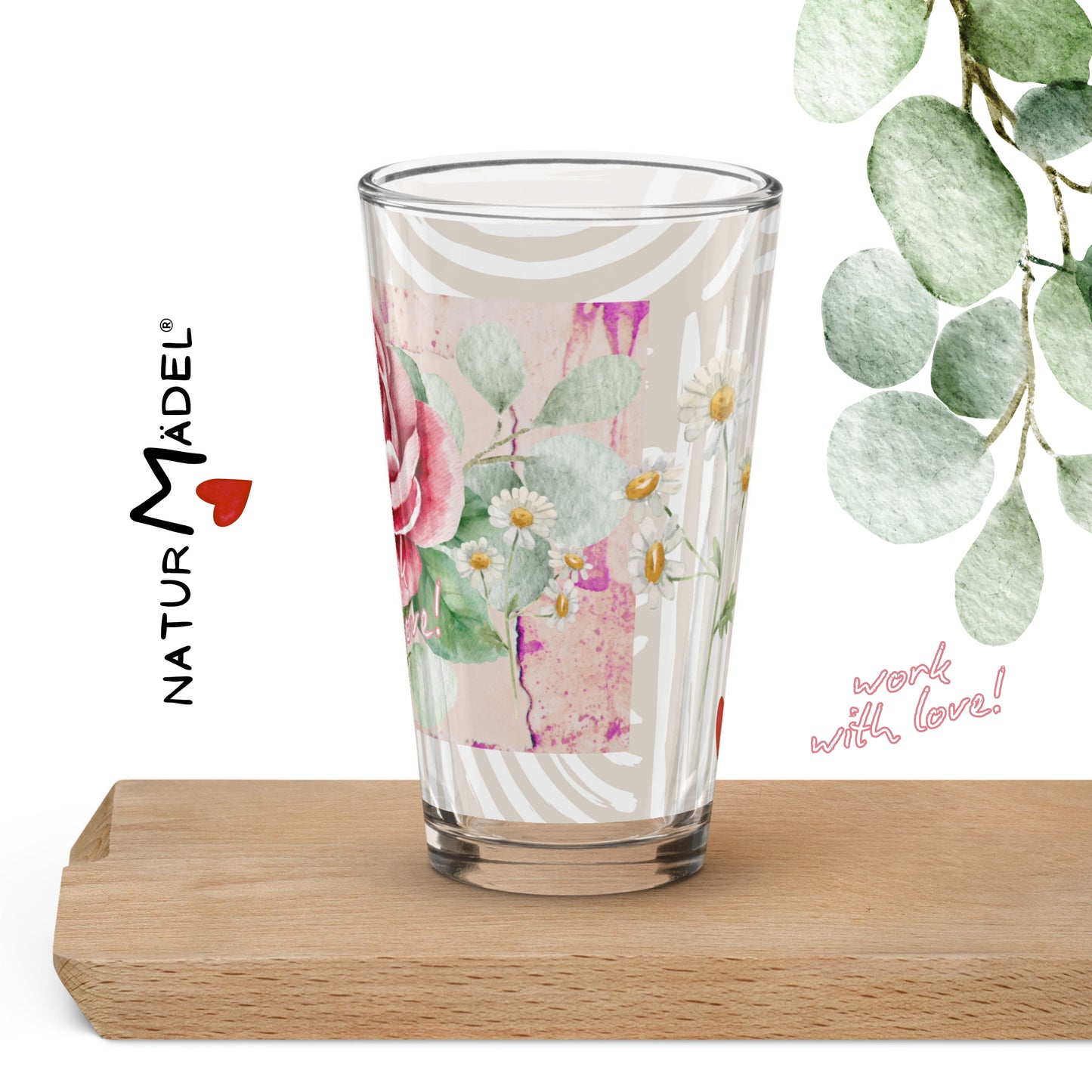 NATURMAEDEL® "WORK WITH LOVE". MOTIVATION PUR. GLUECKLICH UND MOTIVIERT ARBEITEN UND GENIESSEN. EIN WUNDERSCHOENER HANDGEMACHTER UND VON HAND DESIGNETER TRINKBECHER - DESIGNED  VERENA U. JANINA by VerJa.ME® - PREMIUM PANORAMA DRUCK - BUSINESS GARGNANO - 1.5 - www.naturmaedel.shop - 