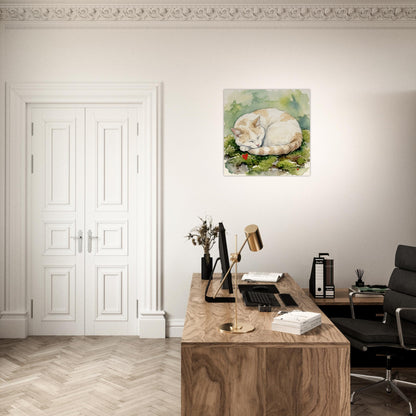 NATURMAEDEL® Wertvoller Holzdruck Wandbild „Kater Carlo“ aus WO IST MILLI? - Natürliches Birkenholz - SAMMELEDITION NATURMAEDEL® HERZENSKINDER - Design Verena u. Janina Boehler by VerJa.ME® - für Glücksmomente im Kinderzimmer - Arbeitszimmer - 1.12- www.naturmaedel.shop - 