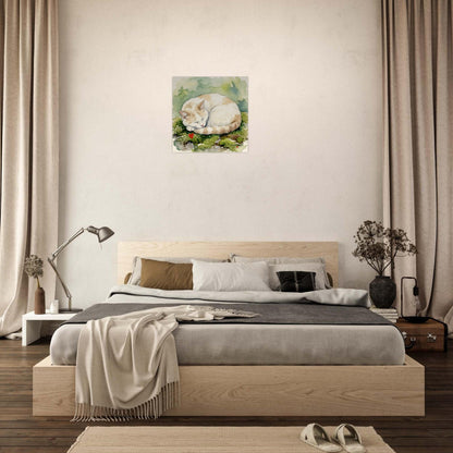 NATURMAEDEL® Wertvoller Holzdruck Wandbild „Kater Carlo“ aus WO IST MILLI? - Natürliches Birkenholz - SAMMELEDITION NATURMAEDEL® HERZENSKINDER - Design Verena u. Janina Boehler by VerJa.ME® - für Glücksmomente im Kinderzimmer - Schlafzimmer - 1.18 - www.naturmaedel.shop - 