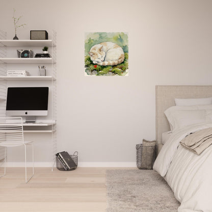 NATURMAEDEL® Wertvoller Holzdruck Wandbild „Kater Carlo“ aus WO IST MILLI? - Natürliches Birkenholz - SAMMELEDITION NATURMAEDEL® HERZENSKINDER - Design Verena u. Janina Boehler by VerJa.ME® - für Glücksmomente im Kinderzimmer - Schlafzimmer - 1.20 - www.naturmaedel.shop 
