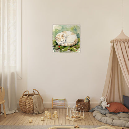 NATURMAEDEL® Wertvoller Holzdruck Wandbild „Kater Carlo“ aus WO IST MILLI? - Natürliches Birkenholz - SAMMELEDITION NATURMAEDEL® HERZENSKINDER - Design Verena u. Janina Boehler by VerJa.ME® - für Glücksmomente im Kinderzimmer - 1.8- www.naturmaedel.shop - 
