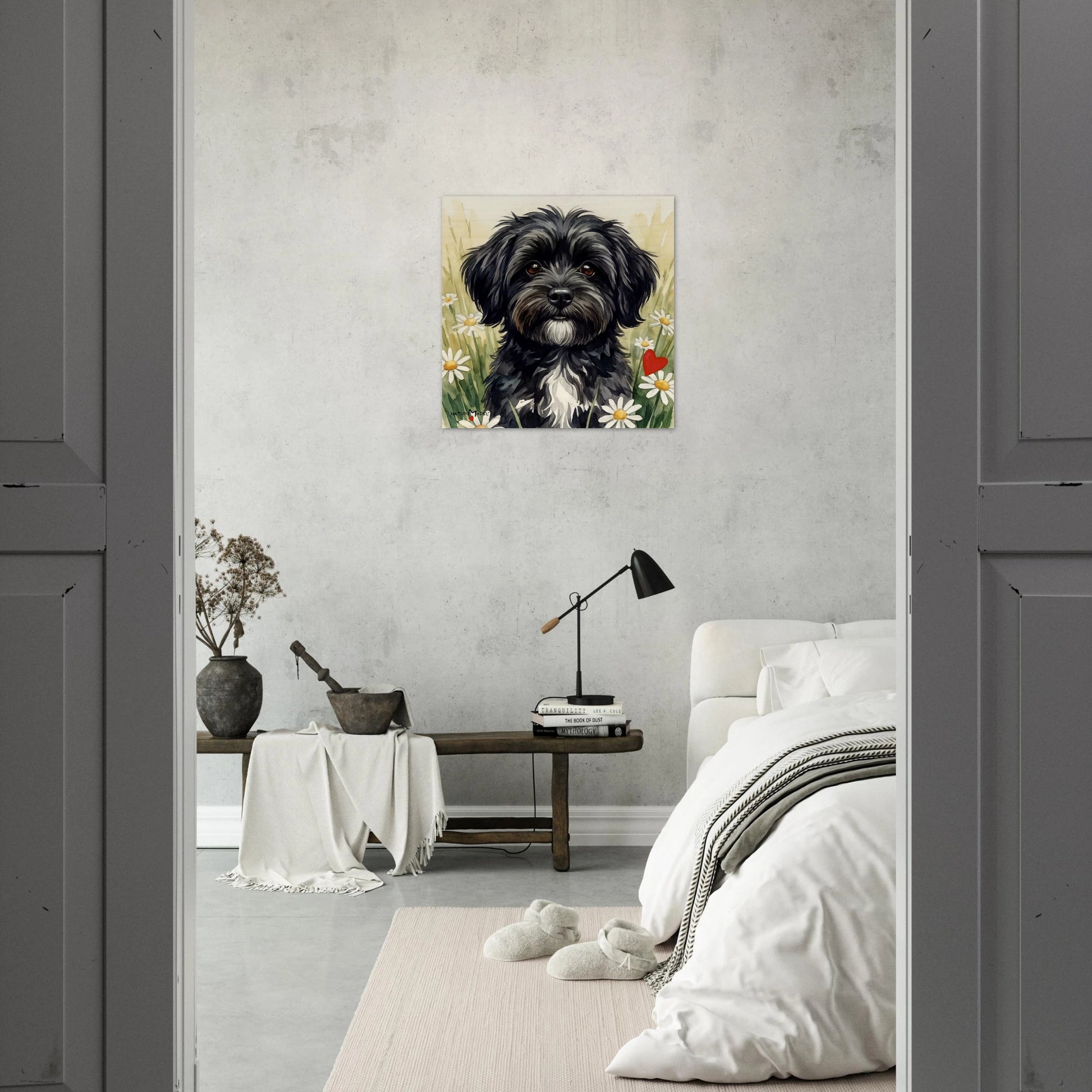NATURMAEDEL® Wertvolles Wandbild Holzdruck „AIMEE, TRUE LOVE“ aus WO IST MILLI? WUNDERSCHOENE SAMMELEDITION Natürliches Birkenholz - ORIGINAL NATURMAEDEL CREATIV DESIGN Verena u. Janina Boehler ba VerJa.ME®  - SCHLAFZIMMER -   1.16 - www.naturmaedel.shop - 