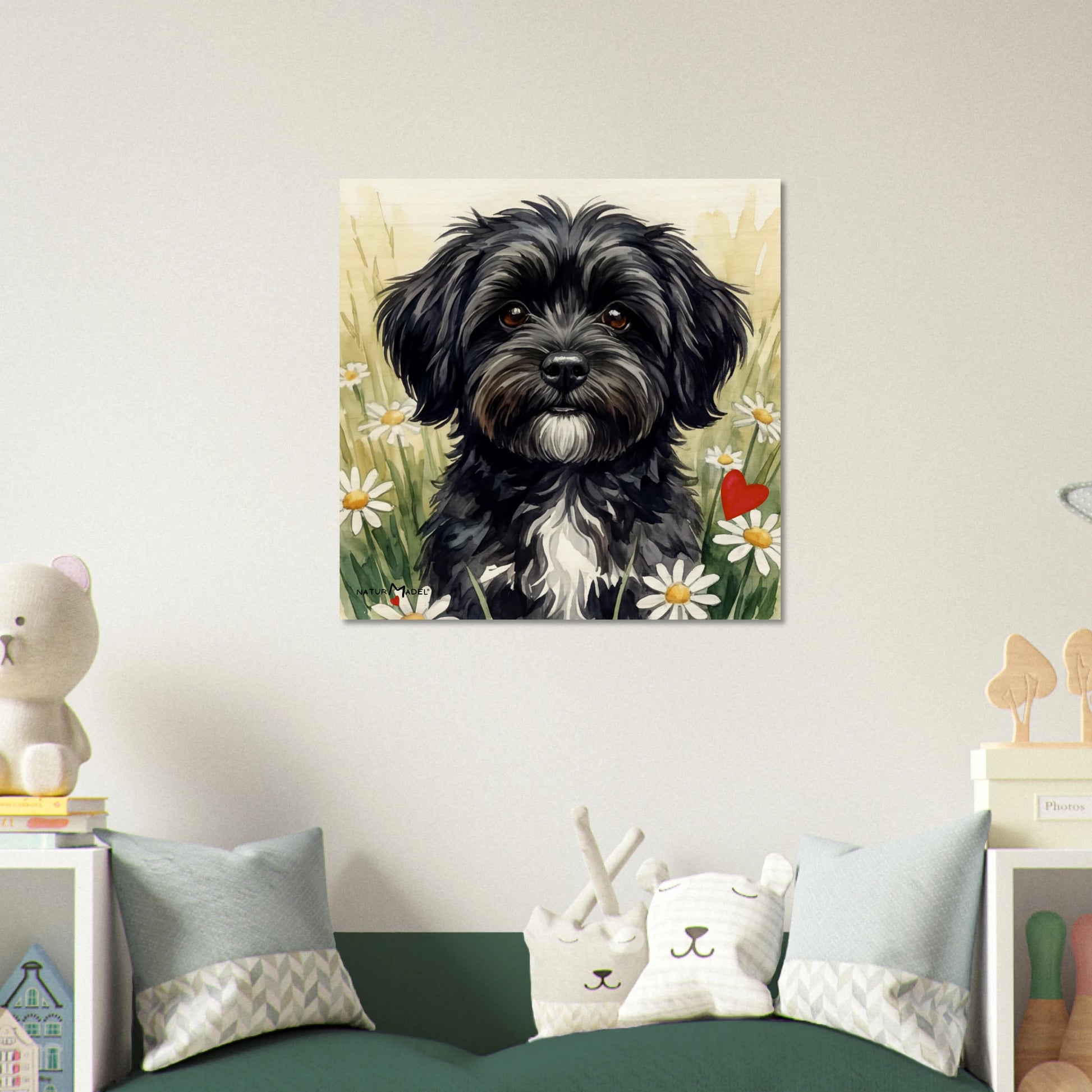 NATURMAEDEL® Wertvolles Wandbild Holzdruck „AIMEE, TRUE LOVE“ aus WO IST MILLI? WUNDERSCHOENE SAMMELEDITION Natürliches Birkenholz - ORIGINAL NATURMAEDEL CREATIV DESIGN Verena u. Janina Boehler ba VerJa.ME® - 1.2 - www.naturmaedel.shop - 