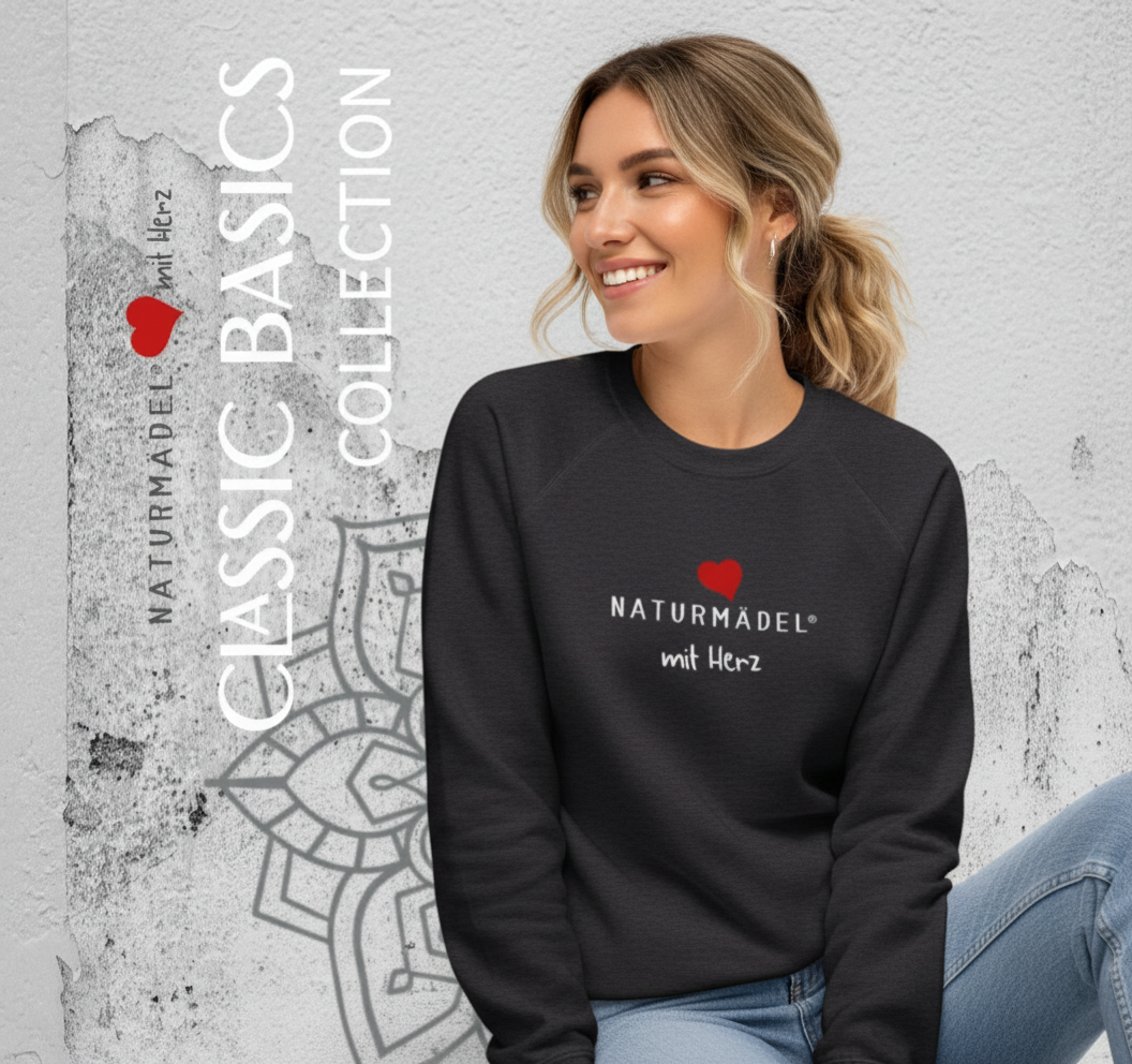 DEIN LIEBLINGSPULLOVER IN PREMIUM BIO QUALITÄT WARTET AUF DICH - NATURMÄDEL® LIEBEN DIE PREMIUMQUALITÄT UND DEN ABSOLUTEN KUSCHELEFFEKT - FARBE ANTRAZIT MELANGE - NATURMÄDEL MARIA - www.naturmaedel.shop - 