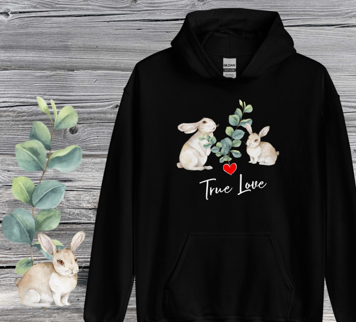 GEMÜTLICHER NATURMÄDEL® BASIC UNISEX HOODIE MIT EINZIGARTIGEM NATURMÄDEL® TIERLIEBE DESIGN, www.naturmaedel.shop