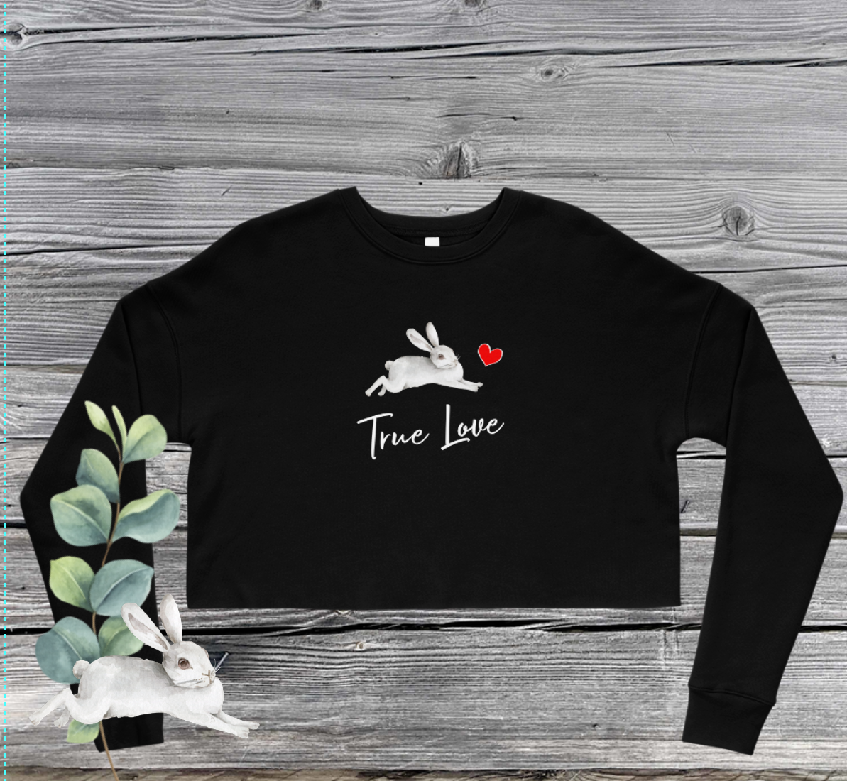 FASHION DESIGN - EXCLUSIV UND EINZIGARTIGER CROP PULLOVER - MIT NATURMÄDEL® TIERLIEBE AQUARELL DESIGN, www.naturmaedel.shop