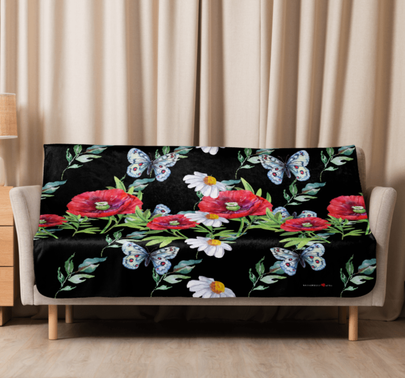 BESTSELLER MAI - EXCLUSIVE SHERPA DECKE, MIT EINZIGARTIGEM NATURMÄDEL® TOSCANA DESIGN LIEBEVOLL BEDRUCKT. KUSCHELFAKTOR GARANTIERT. www.naturmaedel.shop - 