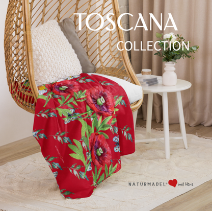 EXCLUSIVE SHERPA DECKE, MIT EINZIGARTIGEM NATURMÄDEL® TOSCANA DESIGN LIEBEVOLL BEDRUCKT. KUSCHELFAKTOR GARANTIERT. www.naturmaedel.shop 