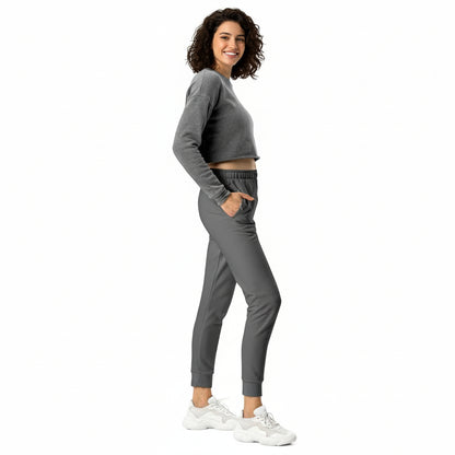 NATURMAEDEL® CLASSIC BASIC - EXCLUSIVE HIGHTECH DAMEN JOGGINGHOSE IM LOUNGEWEAR LOOK. ATMUNGSAKTIV, ELASTISCH, FIGURBETONT. FARBE GRAU. 1.3 - DESIGN VERENA by VerJa.ME® - www.naturmaedel.shop - 