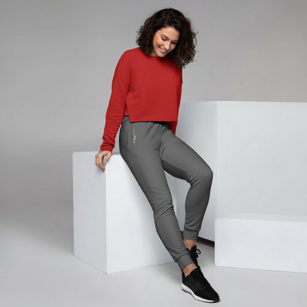 NATURMAEDEL® CLASSIC BASIC - EXCLUSIVE HIGHTECH DAMEN JOGGINGHOSE IM LOUNGEWEAR LOOK. ATMUNGSAKTIV, ELASTISCH, FIGURBETONT. FARBE GRAU. DESIGN VERENA by VerJa.ME® - www.naturmaedel.shop - 