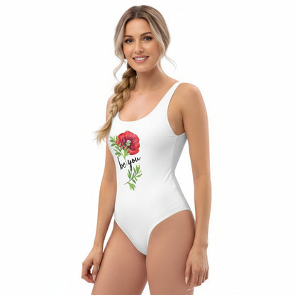 ROMANTISCHER, ELEGANTER, EXCLUSIVER BADEANZUG DER ALLE WÜNSCHE ERFÜLLT. MIT EDLEM, WUNDERSCHÖNEM NATURMÄDEL® TOSCANA MOHN DESING - NATURMÄDEL JANINA - www.naturmaedel.shop