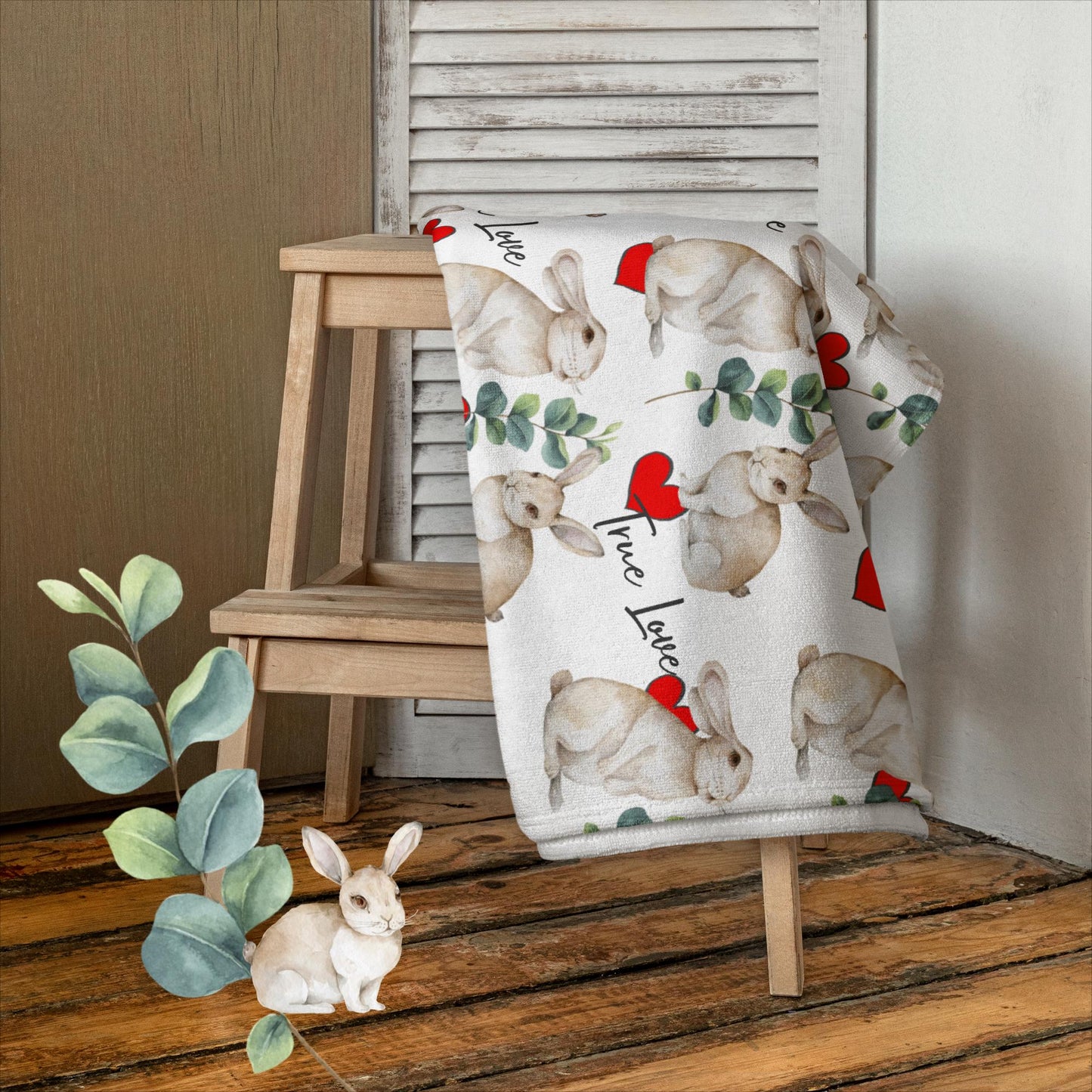 TRUE LOVE  BABY KUSCHEL-BADETUCH DAS WAHRE LIEBE IN DEIN HEIM BRINGT. EXCLUSIV UND LIEBVOLL GESTALTET MIT  NATURMÄDEL® TIERLIEBE DESIGN UND TRUE LOVE SCHRIFTZUG - www.naturmaedel.shop -