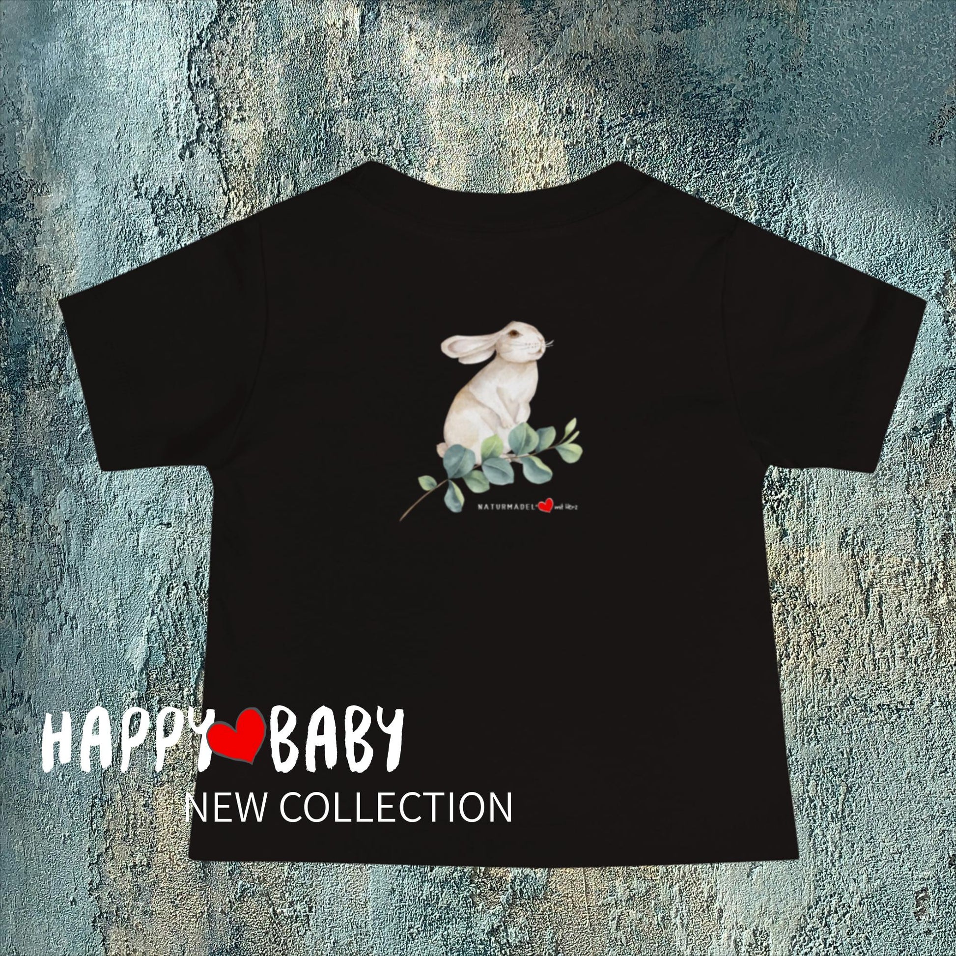 TRUE LOVE - EINZIGARTIGES KURZÄRMLIGES BABY T-SHIRT - PREMIUM GEKÄMMTE BAUMWOLLE - NATURMÄDEL® TIERLIEBE AQUARELL DESIGN AUS UNSERER HAPPY BABY COLLECTION., www.naturmaedel.com