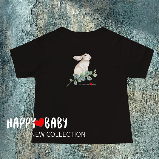 TRUE LOVE - EINZIGARTIGES KURZÄRMLIGES BABY T-SHIRT - PREMIUM GEKÄMMTE BAUMWOLLE - NATURMÄDEL® TIERLIEBE AQUARELL DESIGN AUS UNSERER HAPPY BABY COLLECTION., www.naturmaedel.com