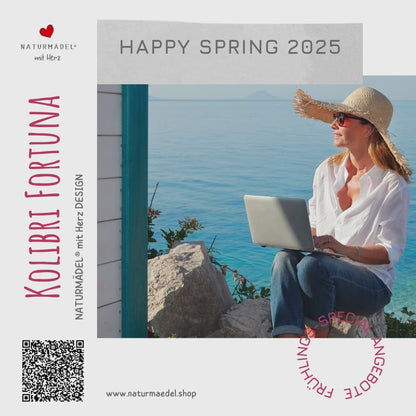 ELEGANTES STYLISCHES MACBOOK-, LAPTOP SLEEVE IM EXCLUSIVEN NATURMÄDEL® DESIGN, PINK ROSE & KOLIBRI.  100% Neopren. Der optimale und zuverlässige Schutz für Unterwegs. 13“ UND 15 ZOLL. www.naturmaedel.shop - 