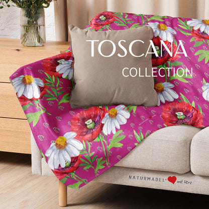 BESTSELLER MAI - EXCLUSIVE SHERPA DECKE, MIT EINZIGARTIGEM NATURMÄDEL® TOSCANA DESIGN LIEBEVOLL BEDRUCKT. KUSCHELFAKTOR GARANTIERT. www.naturmaedel.shop . 