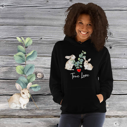 GEMÜTLICHER NATURMÄDEL® BASIC UNISEX HOODIE MIT EINZIGARTIGEM NATURMÄDEL® TIERLIEBE DESIGN.