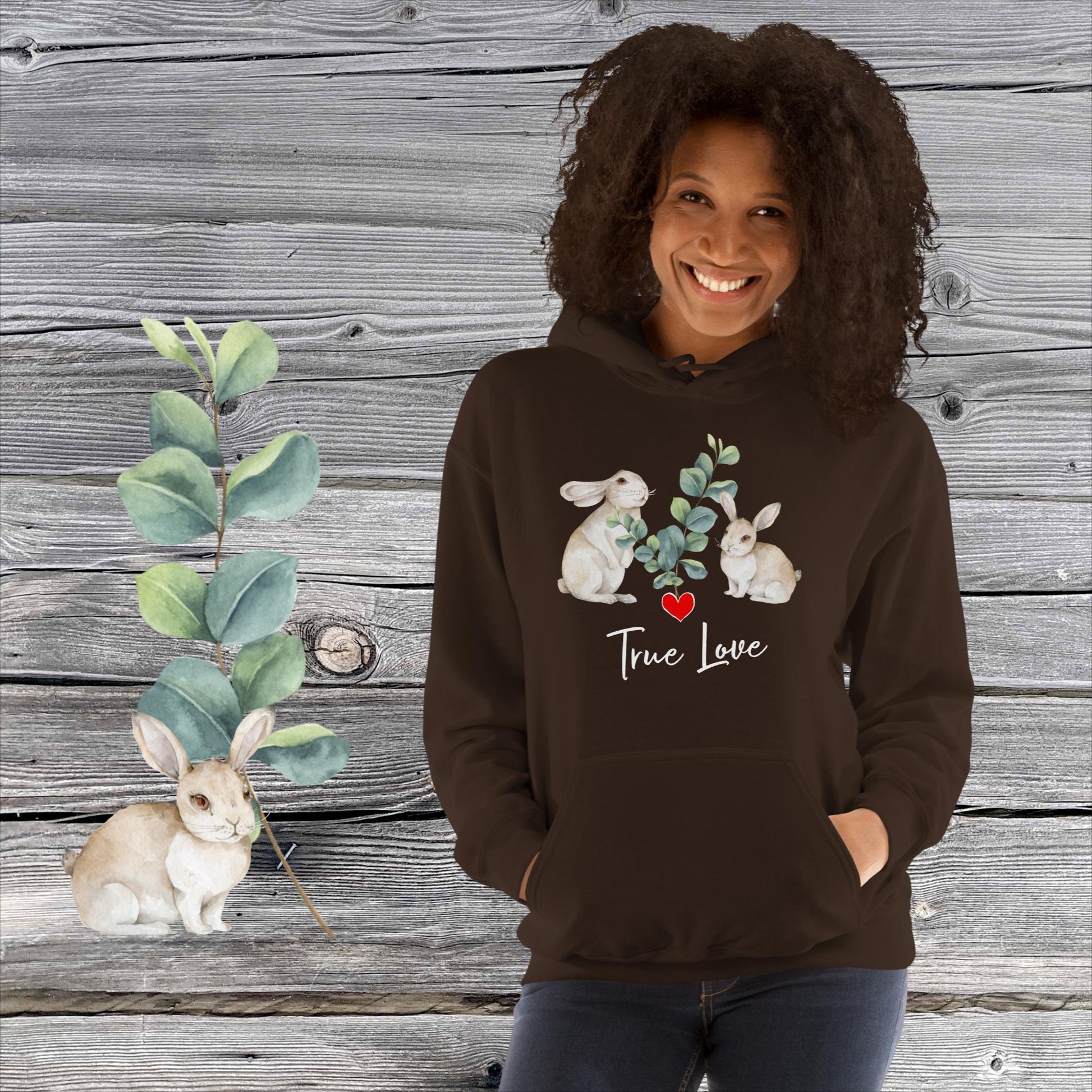 GEMÜTLICHER NATURMÄDEL® BASIC UNISEX HOODIE MIT EINZIGARTIGEM NATURMÄDEL® TIERLIEBE DESIGN, www.naturmaedel.shop