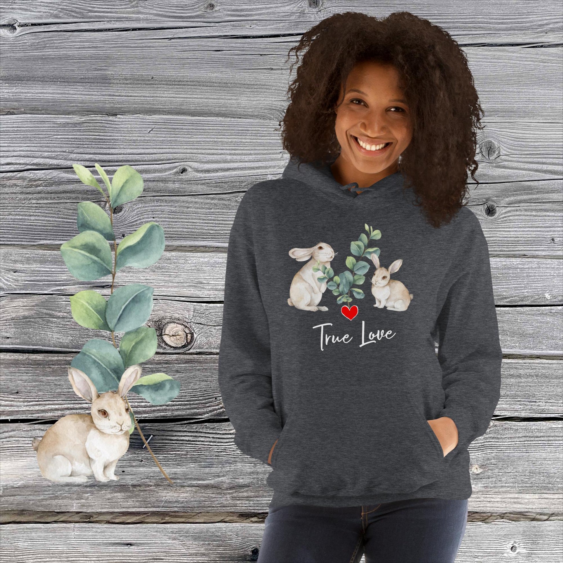 GEMÜTLICHER NATURMÄDEL® BASIC UNISEX HOODIE MIT EINZIGARTIGEM NATURMÄDEL® TIERLIEBE DESIGN, www.naturmaedel.shop