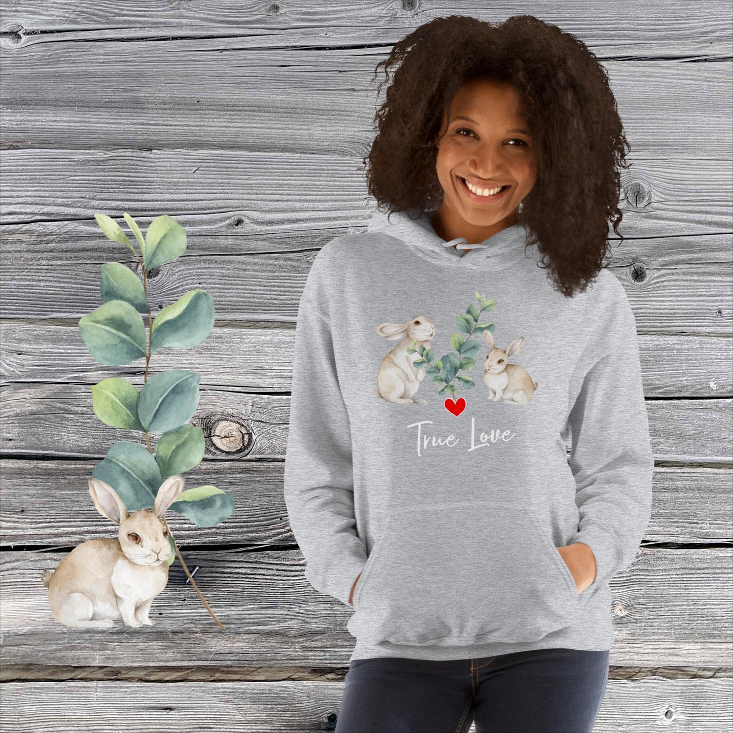 GEMÜTLICHER NATURMÄDEL® BASIC UNISEX HOODIE MIT EINZIGARTIGEM NATURMÄDEL® TIERLIEBE DESIGN, www.naturmaedel.shop
