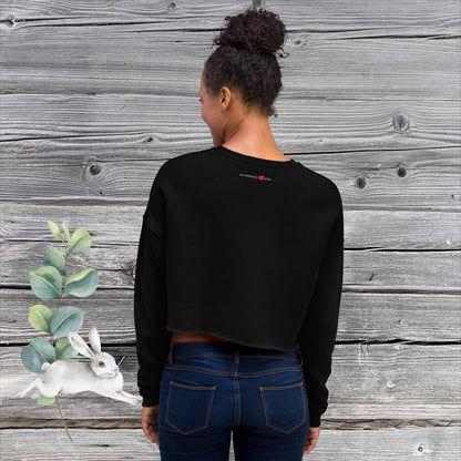 FASHION DESIGN - EXCLUSIV UND EINZIGARTIGER CROP PULLOVER - MIT NATURMÄDEL® TIERLIEBE AQUARELL DESIGN, www.naturmaedel.shop