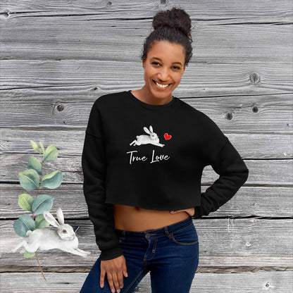 FASHION DESIGN - EXCLUSIV UND EINZIGARTIGER CROP PULLOVER - MIT NATURMÄDEL® TIERLIEBE AQUARELL DESIGN, www.naturmaedel.shop