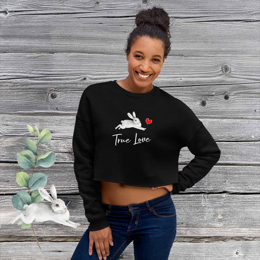 FASHION DESIGN - EXCLUSIV UND EINZIGARTIGER CROP PULLOVER - MIT NATURMÄDEL® TIERLIEBE AQUARELL DESIGN, www.naturmaedel.shop